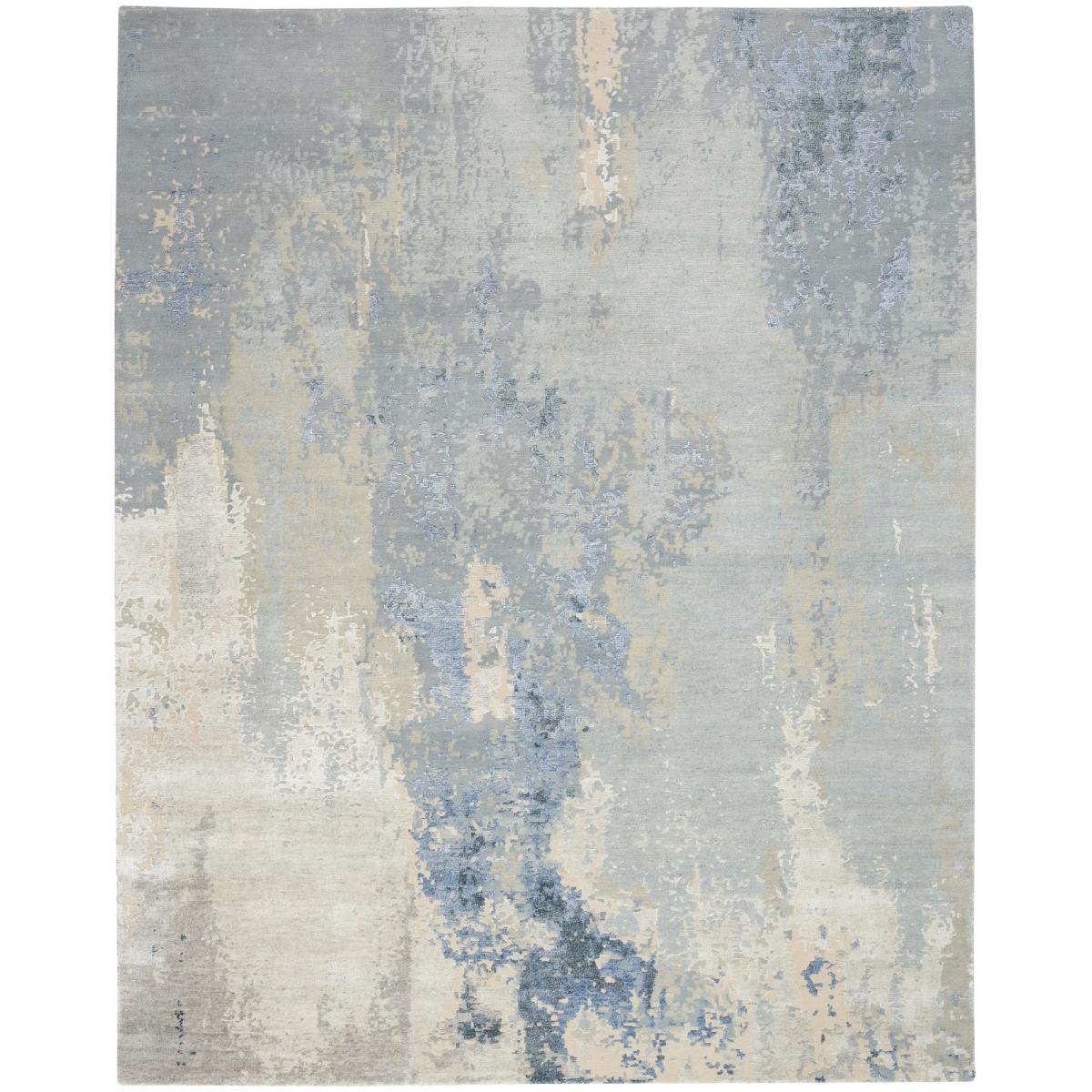 SHA21 Silk Shadows Abstract Rugs by Nourison in Blue Sky&nbsp;168x226cm – image 5