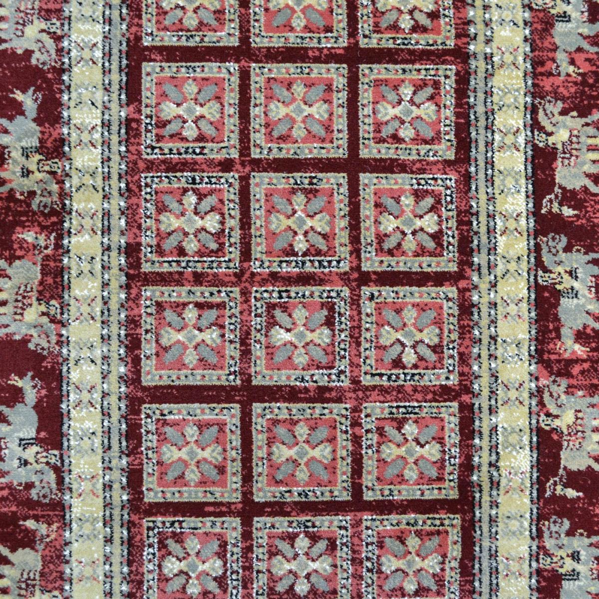 Noble Art Traditional Geometric Runner Rugs 65106 390 in Red&nbsp;67x330cm – image 4