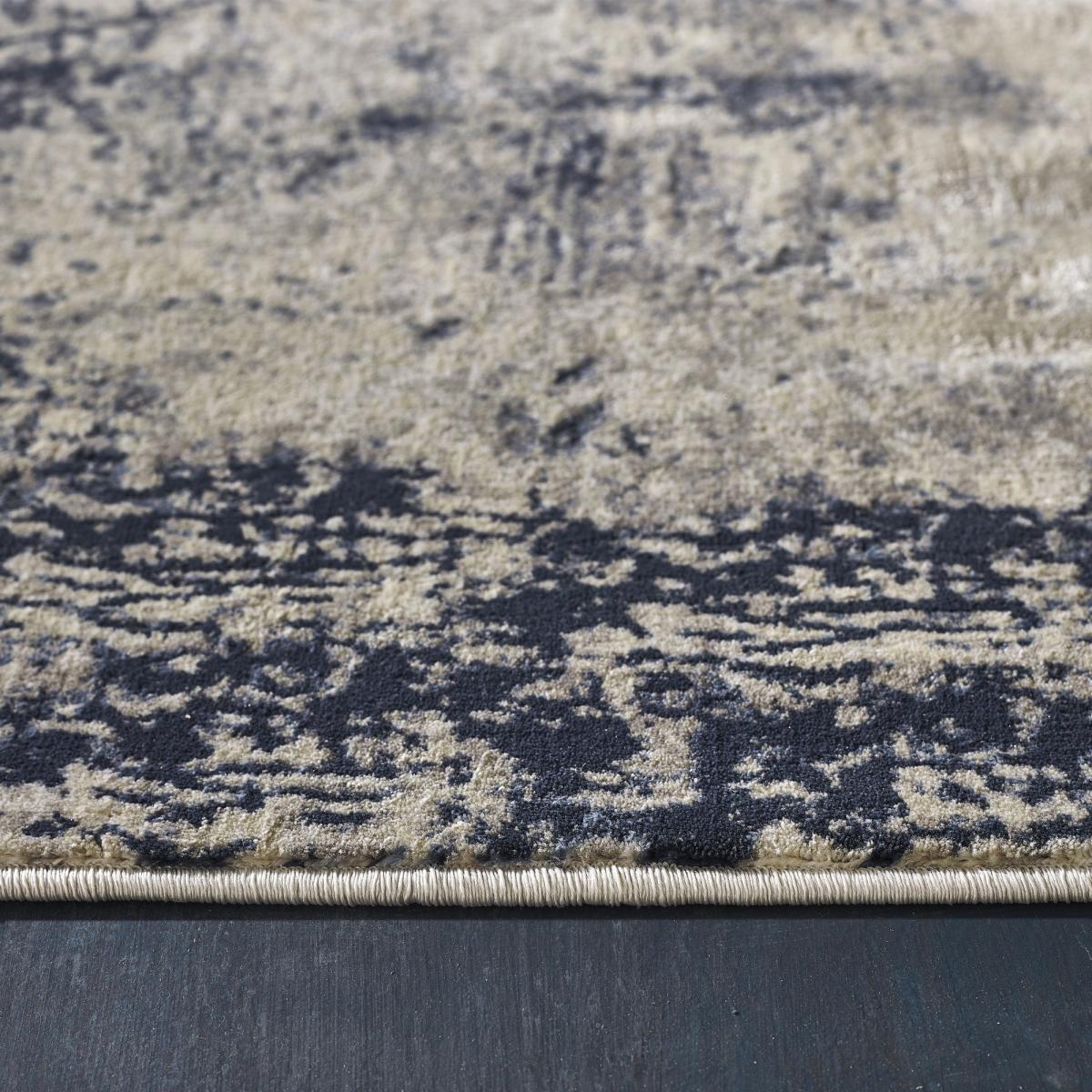 Artic Havana Modern Abstract Rugs in Blue & Grey 80x150cm – image 3