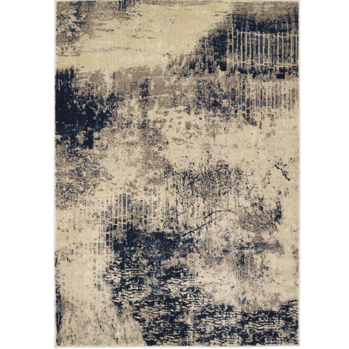 Artic Havana Modern Abstract Rugs in Blue & Grey 80x150cm – image 4
