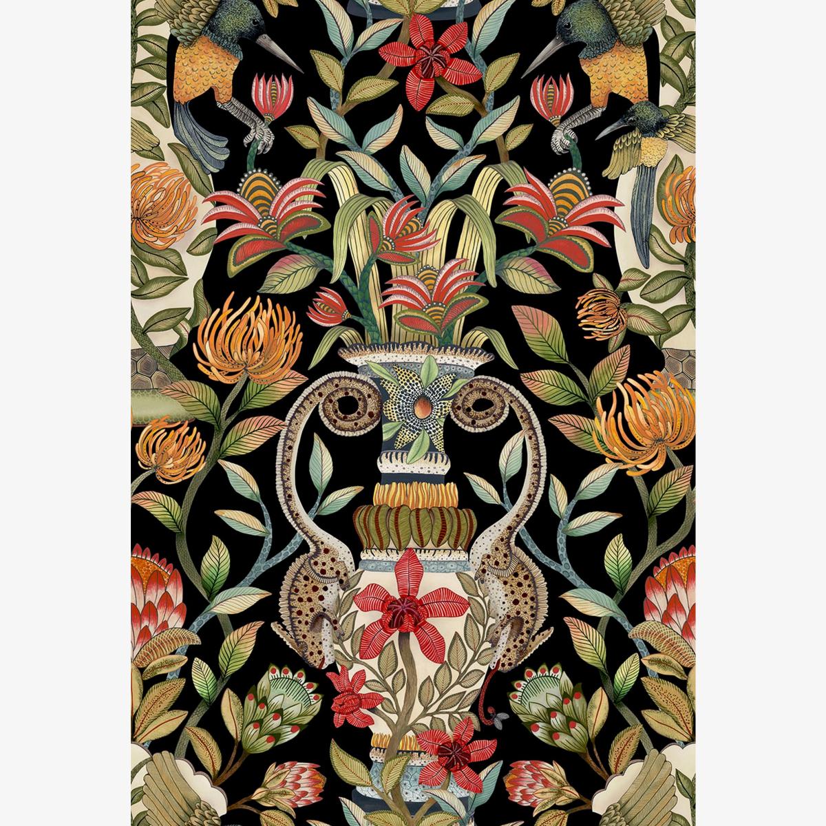 Protea Garden Wallpaper 119 10044 by Cole & Son in Black Roll – image 1