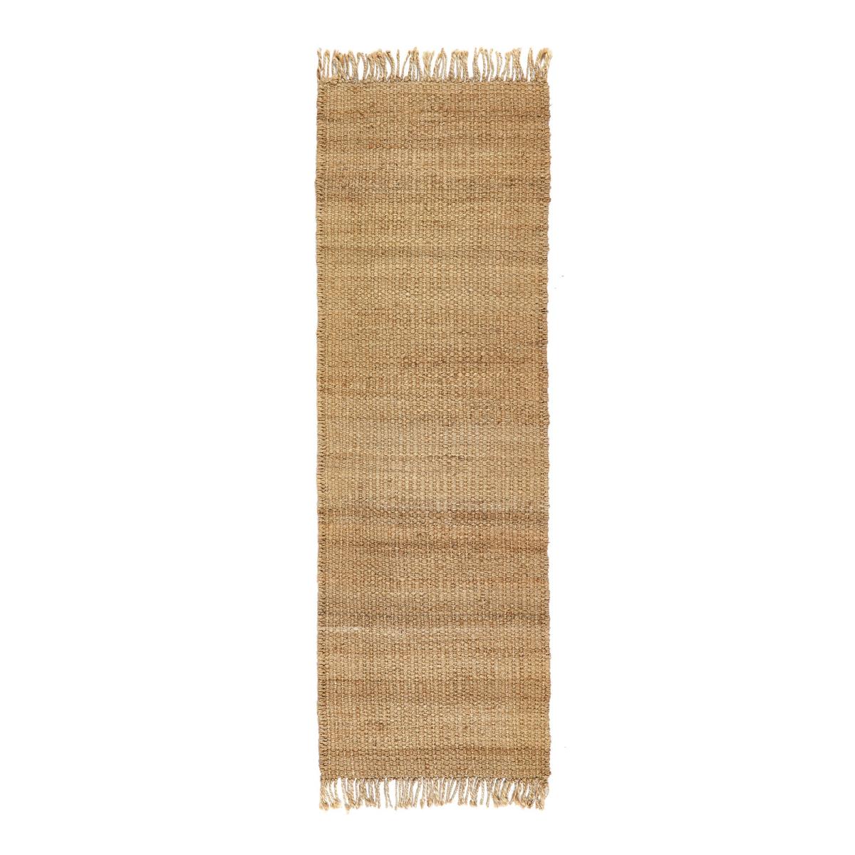 Jute Extra Braid Stitched Runner Rugs in Natural 67x200 – image 4