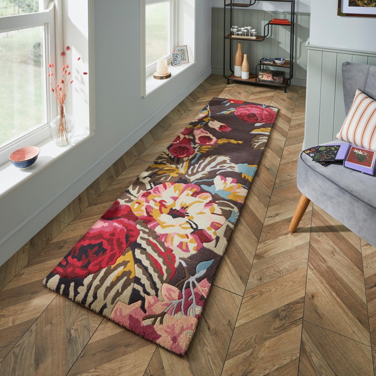 Stapleton Park Floral Wool Runner Rugs 45302 by Sanderson – image 1