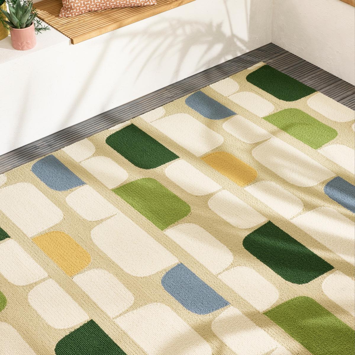 Kivi Indoor Outdoor Rugs 424905 by Scion in Multi Citrus – image 2