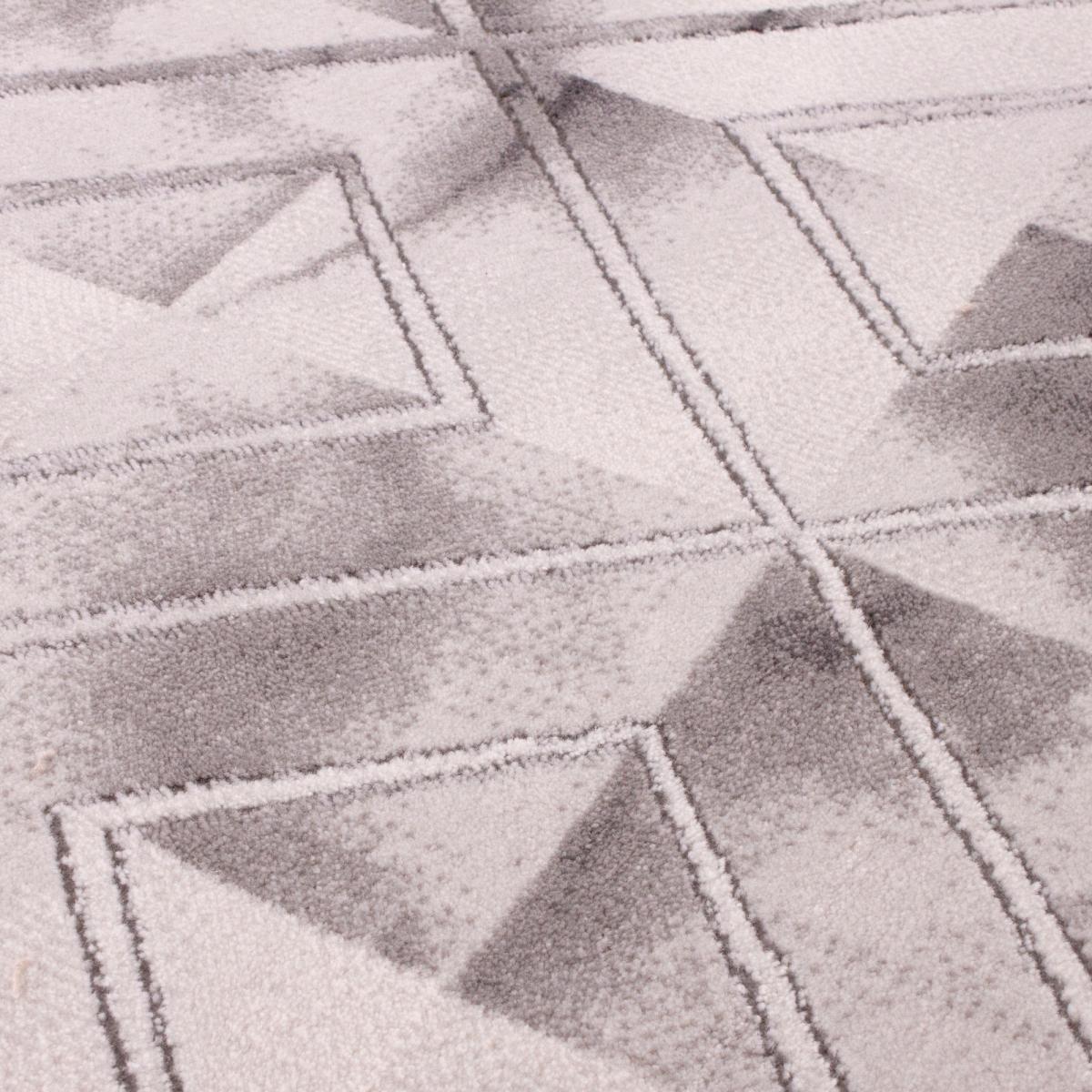 Bianco 0196SA Marble Geometric Rug in Cream Grey – image 2