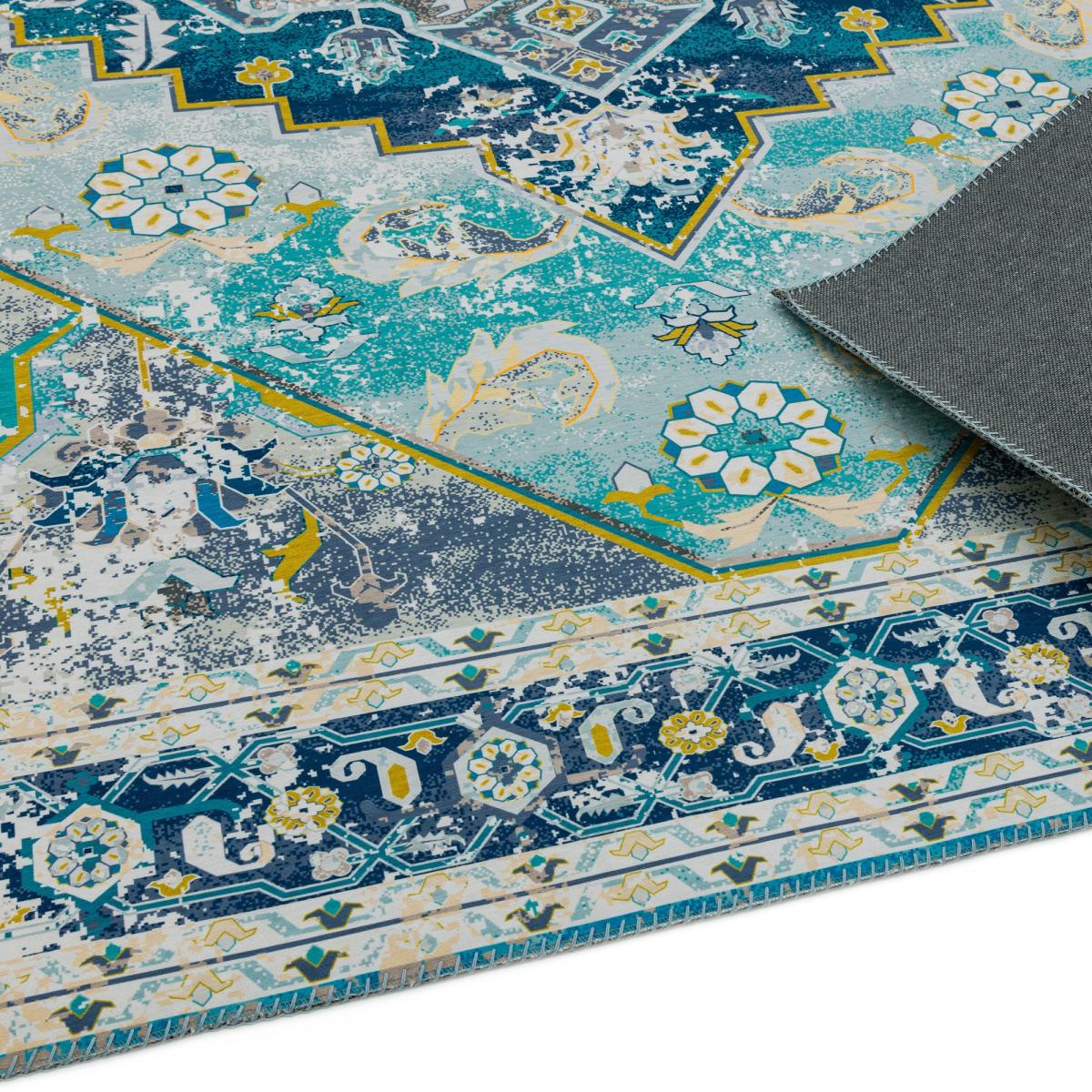 Syon SY03 Traditional Rugs in Bahar Blue 160x230cm – image 4