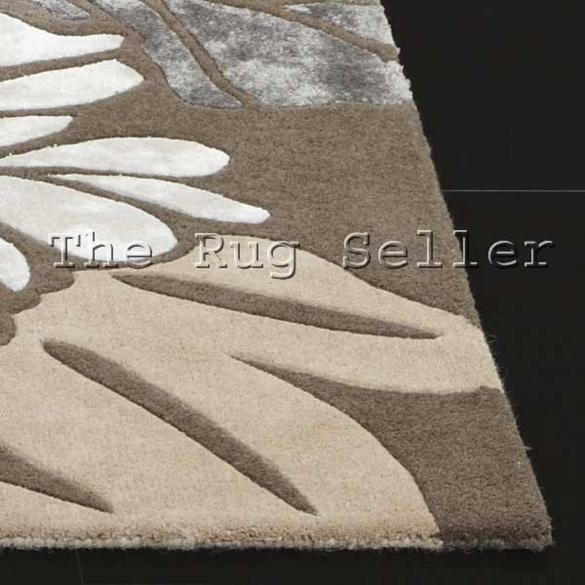 Unique Divine Floral Wool Rugs in Beige 150x240cm – image 2