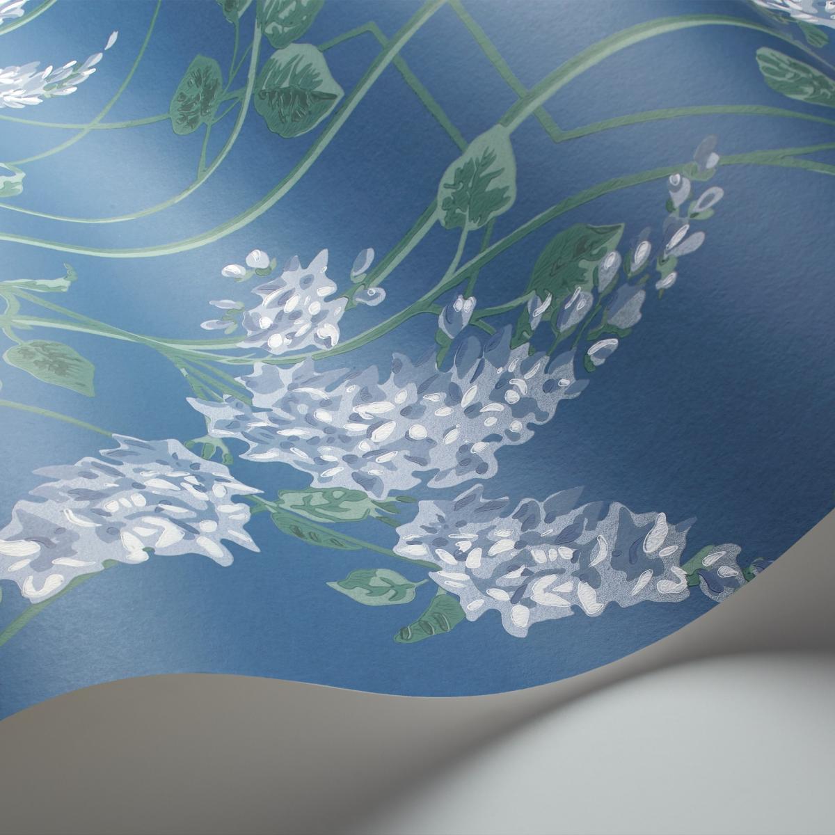 Wisteria Wallpaper 5015 by Cole & Son in Blue Jade Roll – image 2