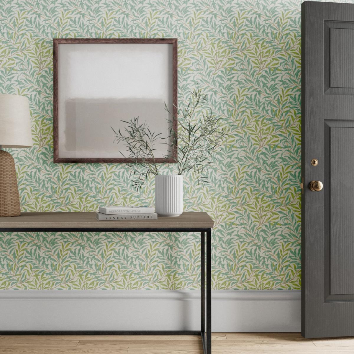 Willow Boughs Wallpaper 217083 by Morris & Co in Willow Seaglass&nbsp;Roll – image 2