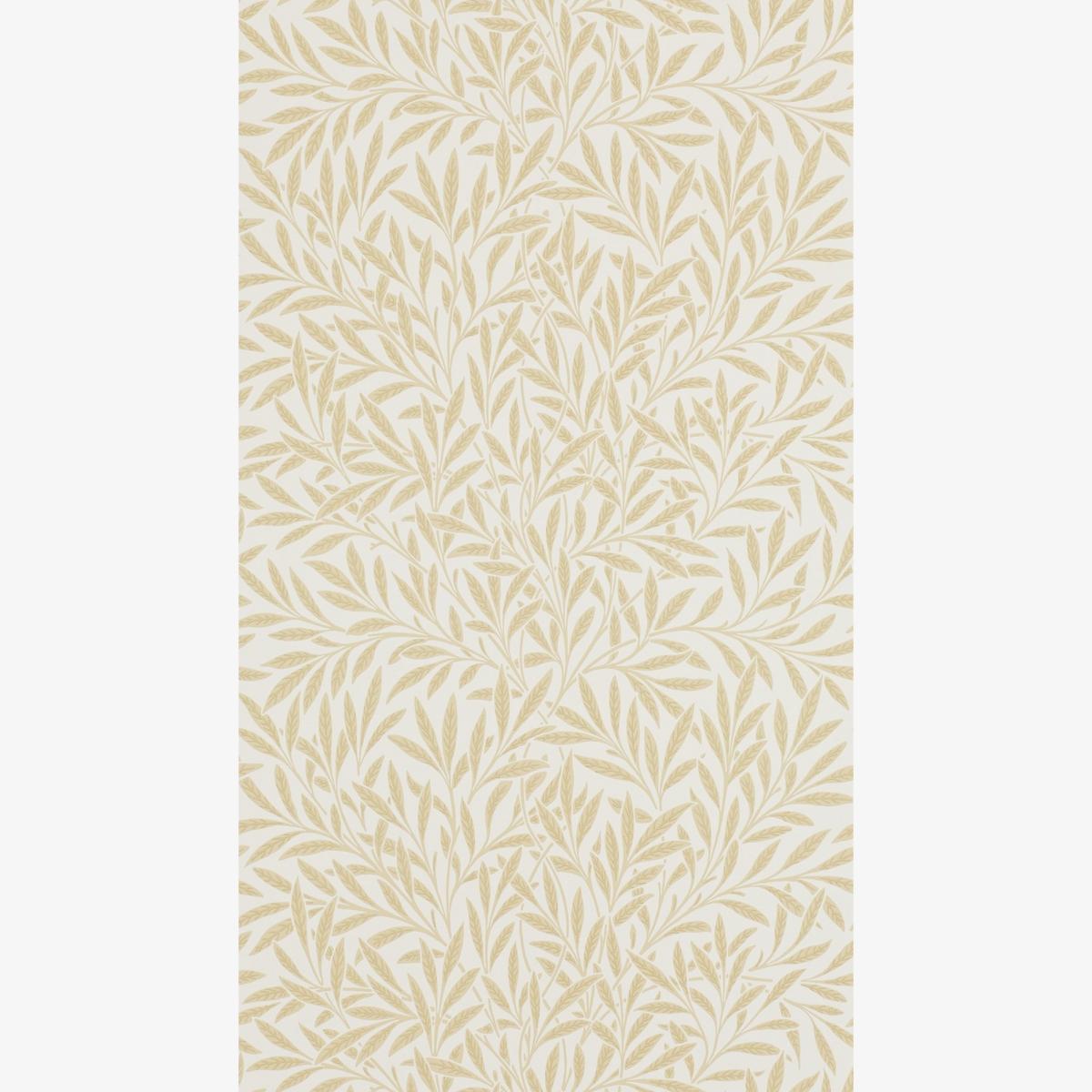 Willow Leaf Wallpaper 210385 by Morris & Co in Buff Brown Roll
