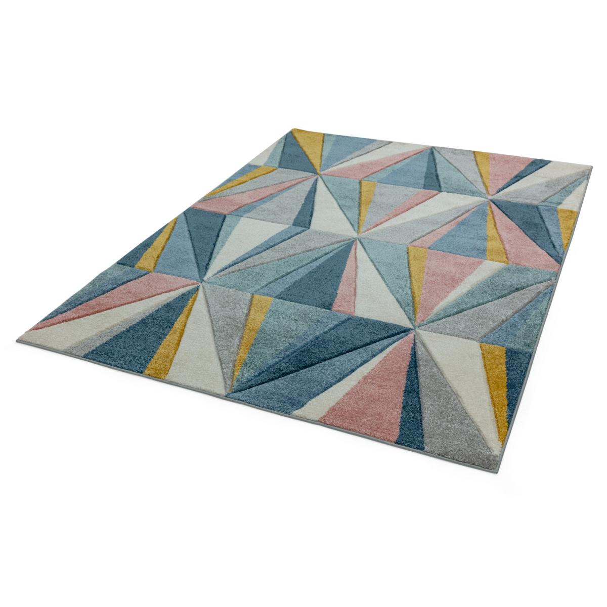 Sketch Diamond Geometric Rugs in SK10 Pastel Multi – image 2