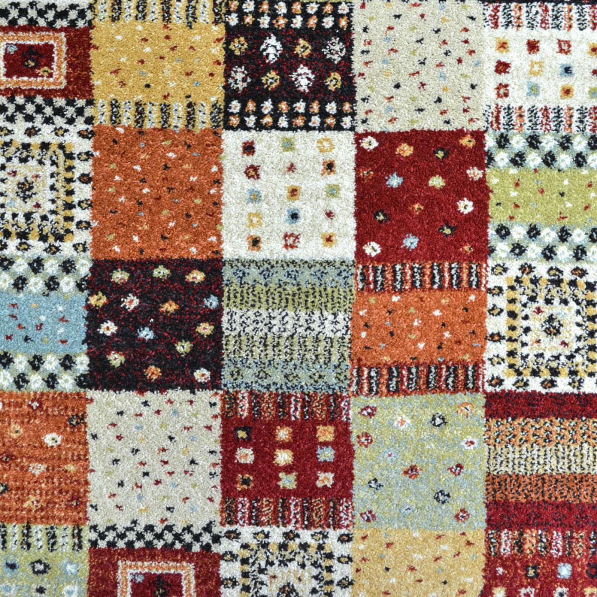 Woodstock Patchwork Runner Rugs 32036 8312 in Red&nbsp;80x240cm – image 4