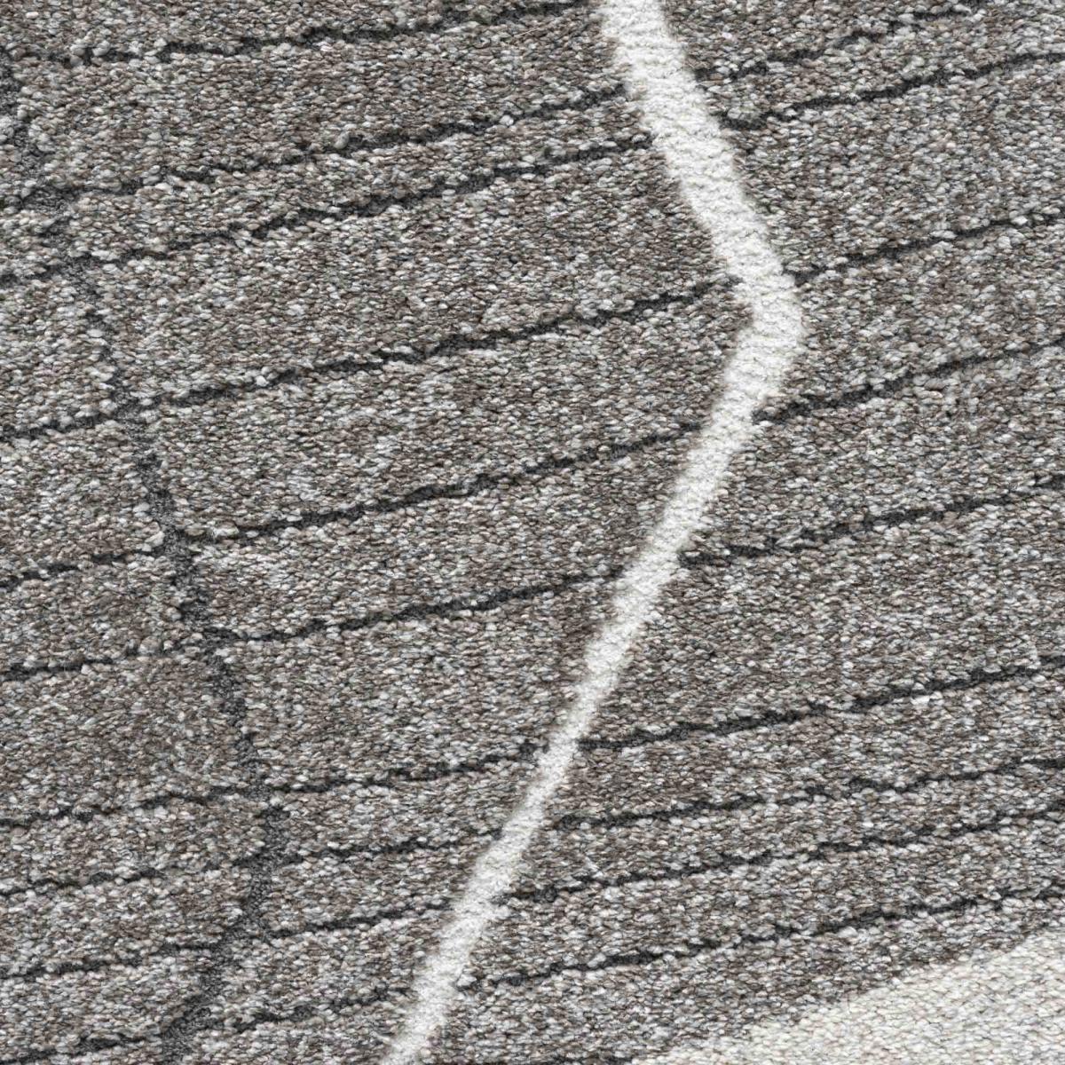 Milano 46006 6171 Abstract Rugs in Taupe Grey 80x150cm – image 3