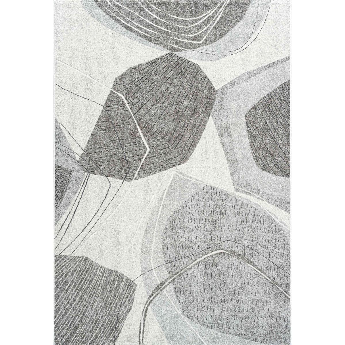 Milano 46006 6171 Abstract Rugs in Taupe Grey 80x150cm – image 5