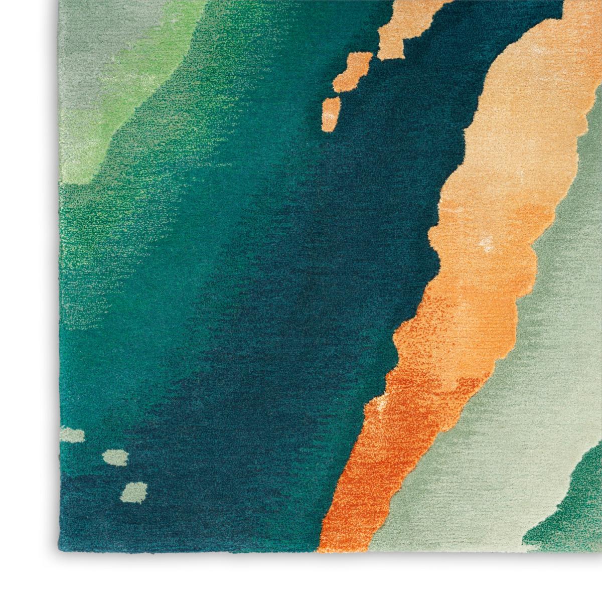 Prismatic Abstract Rugs PRS30 by Nourison in Emerald Green114x175cm – image 4