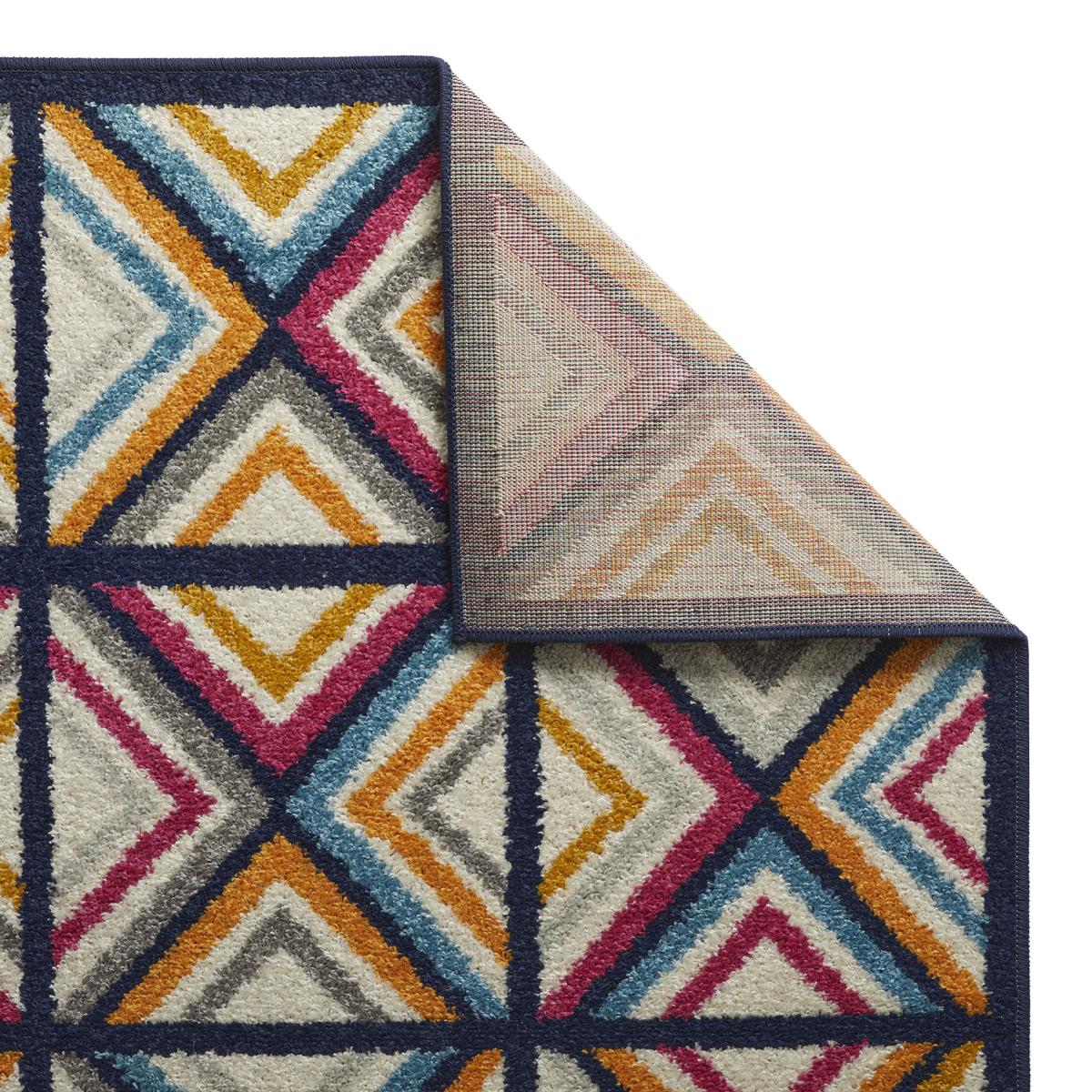 Gilbert 5570 B Geometric Diamond Runner Rugs in Multi 60x230cm – image 4