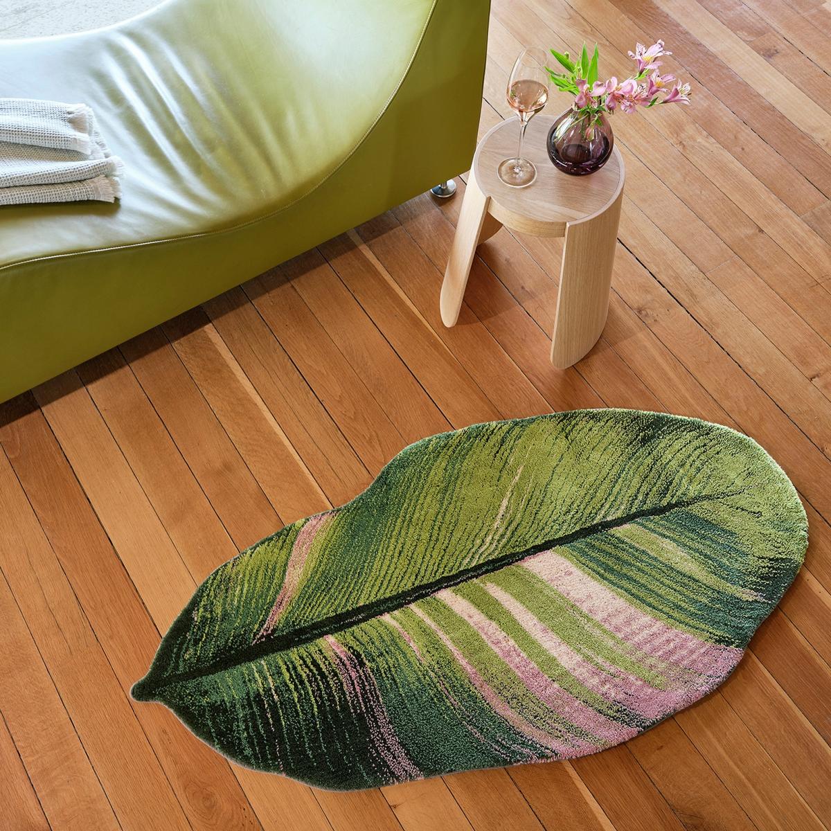 Musa 165 Leaf Bath Mat in Apple Green by Abyss & Habidecor 70x140cm – image 1
