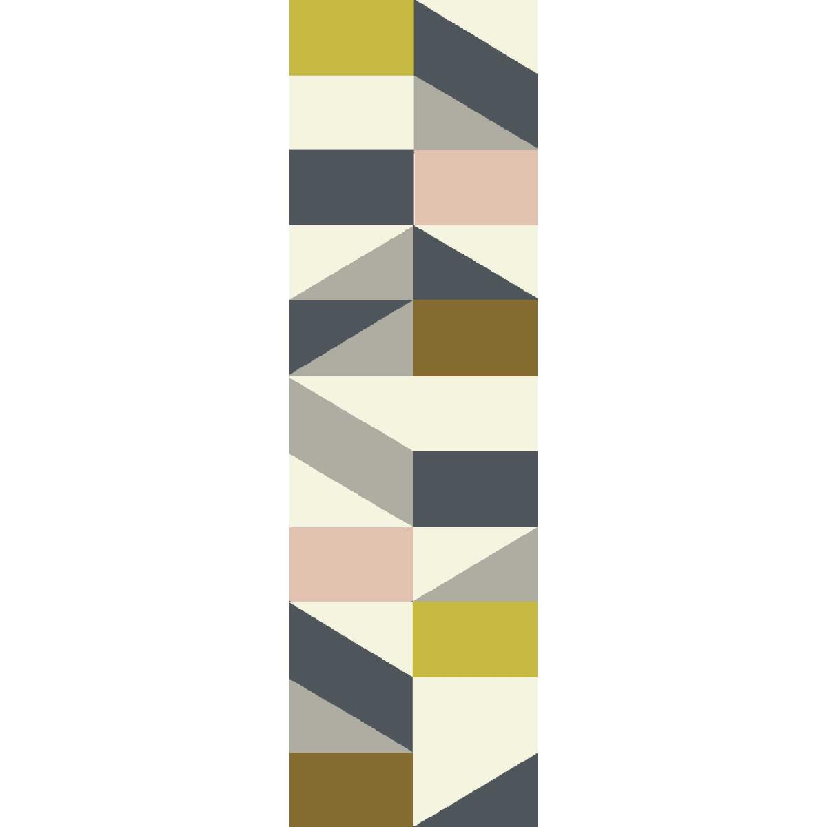 Scion Nuevo Geometric Indoor Outdoor Runner Rugs 426102 Blush Pink 60x200cm – image 2
