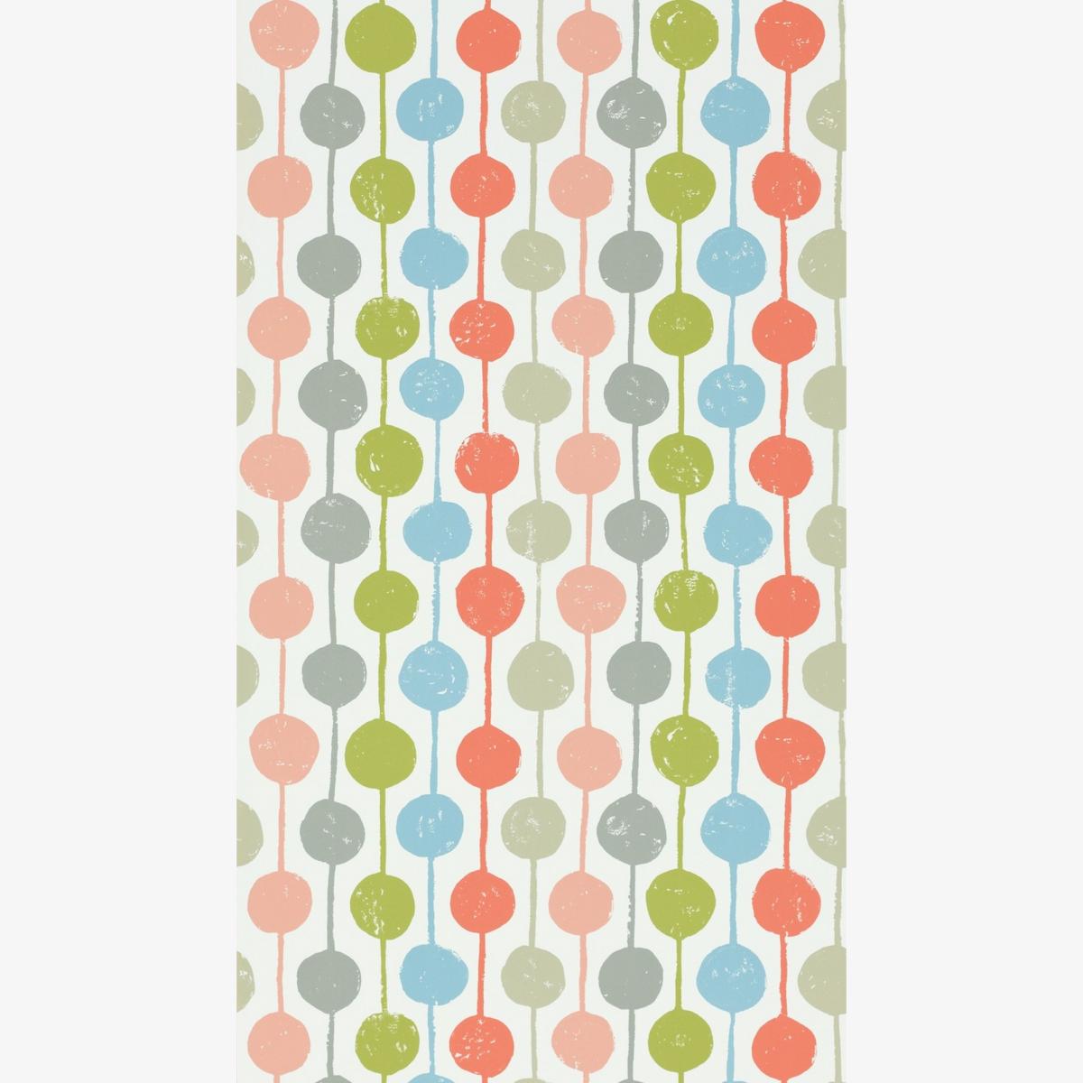 Taimi Wallpaper 111123 by Scion in Poppy Kiwi Charcoal Roll