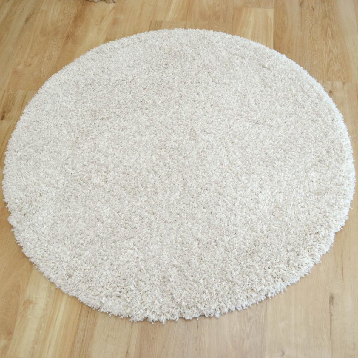 Twilight Circular Rugs 39001 6926 Chalk Shaggy – image 2