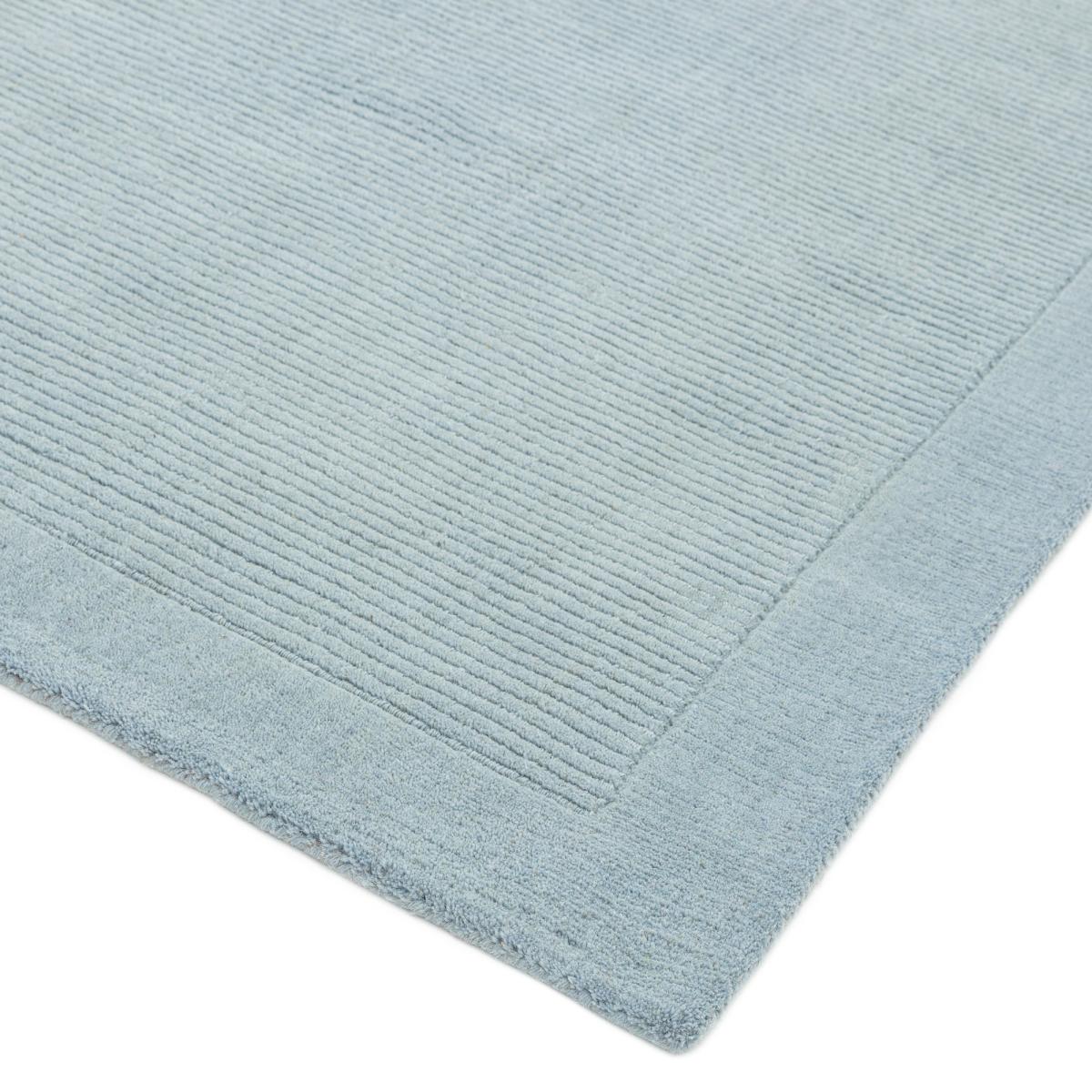 York Plain Wool Rugs in Duck Egg Blue 60x120cm – image 2