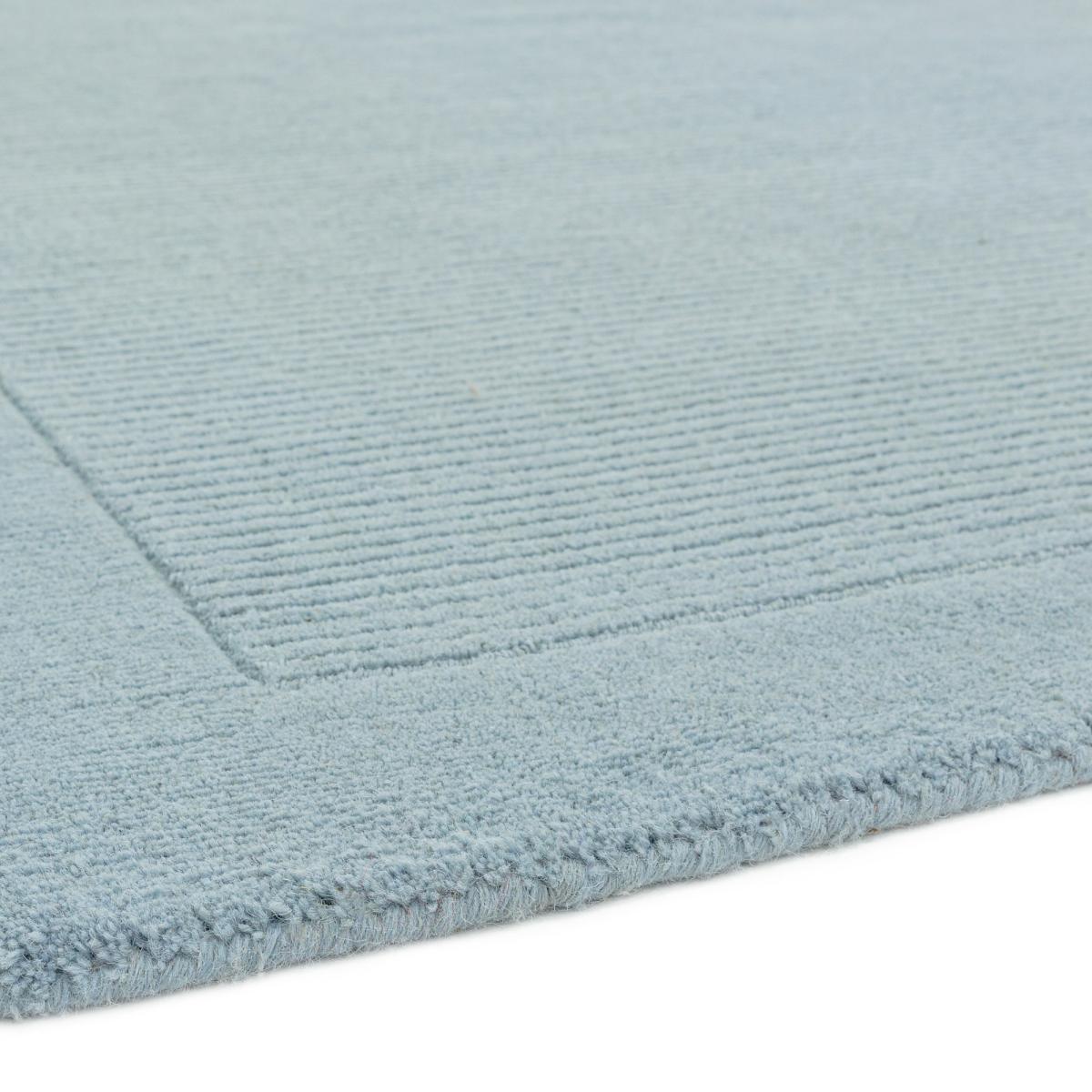 York Plain Wool Rugs in Duck Egg Blue 60x120cm – image 4