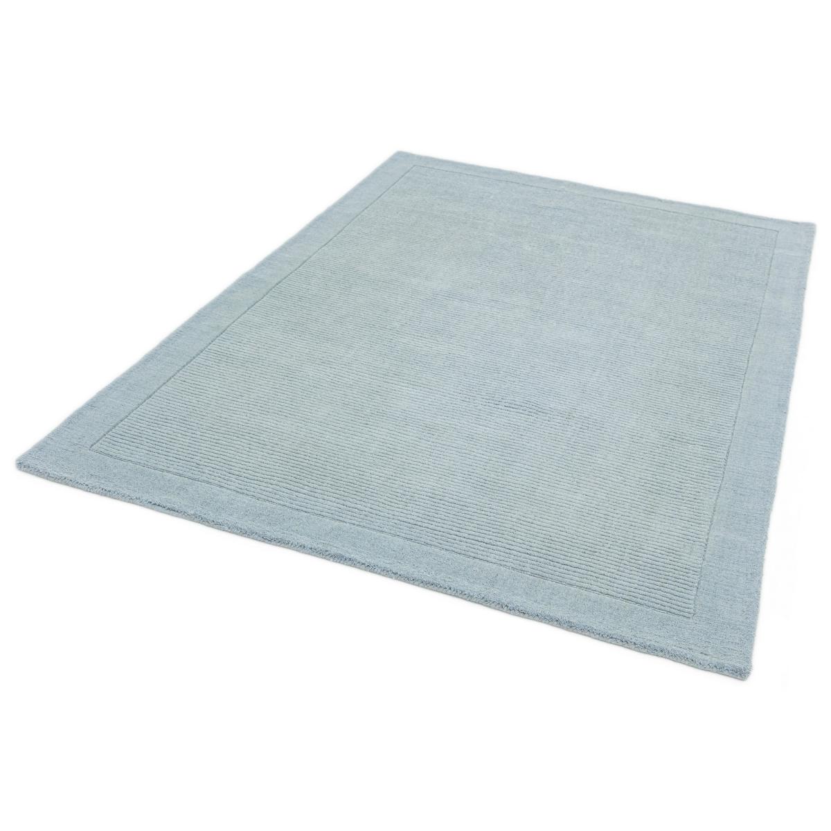 York Plain Wool Rugs in Duck Egg Blue 60x120cm – image 5