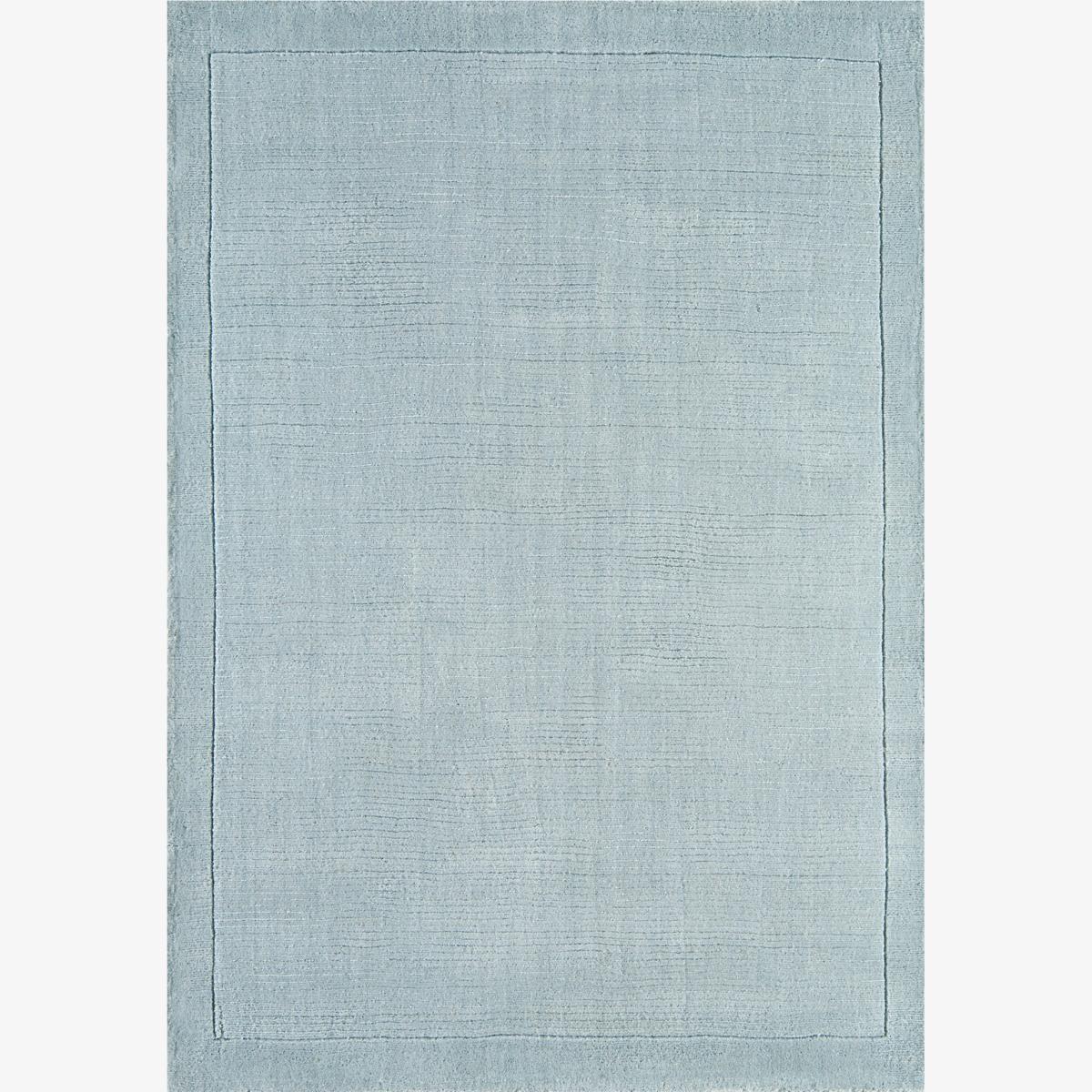 York Plain Wool Rugs in Duck Egg Blue 60x120cm – image 1