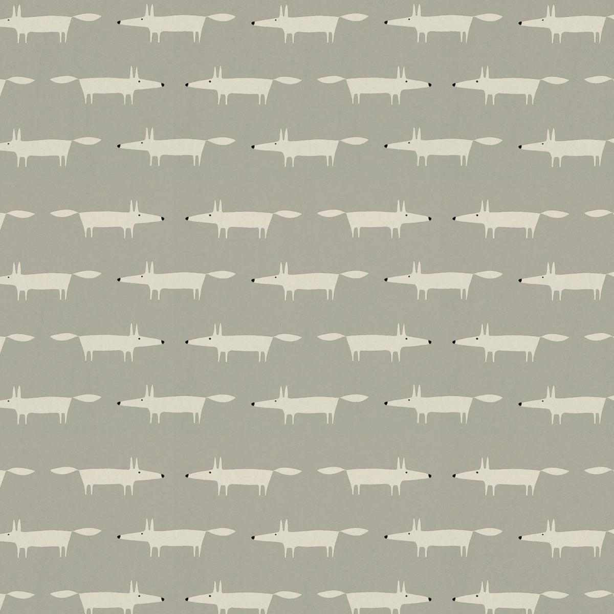 Little Fox Wallpaper 112263 by Scion in Silver Grey Roll