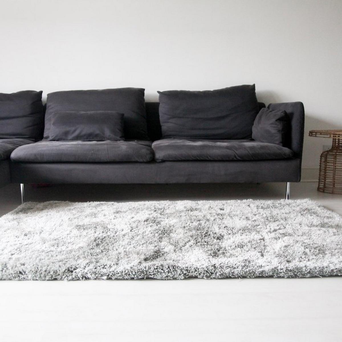 Aruba Shaggy Rugs in Silver – image 1