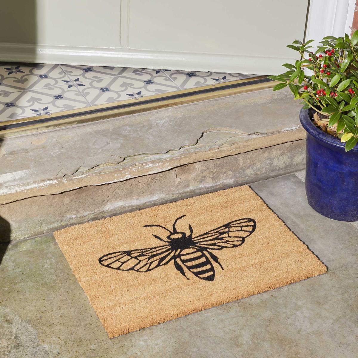 Bee Coir Doormats in Natural40x60cm – image 2