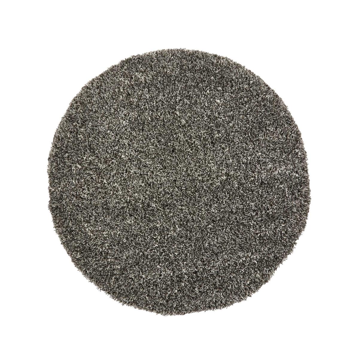 Vista Soft Shaggy Circular Round Rugs 3547 Silver 133x133cm – image 2