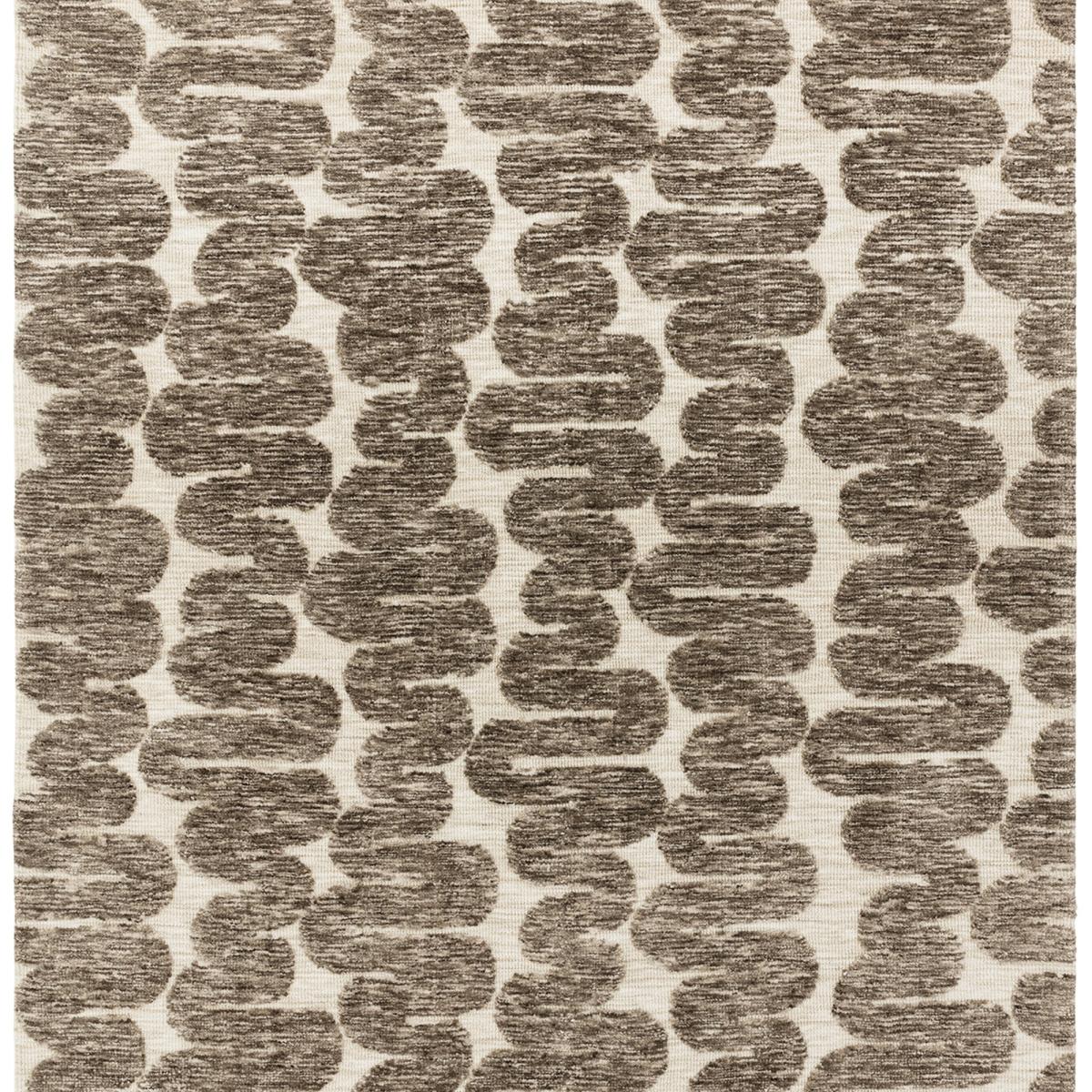Mason Wave Modern Geometric Rugs in Brown Cream White160x230cm – image 2