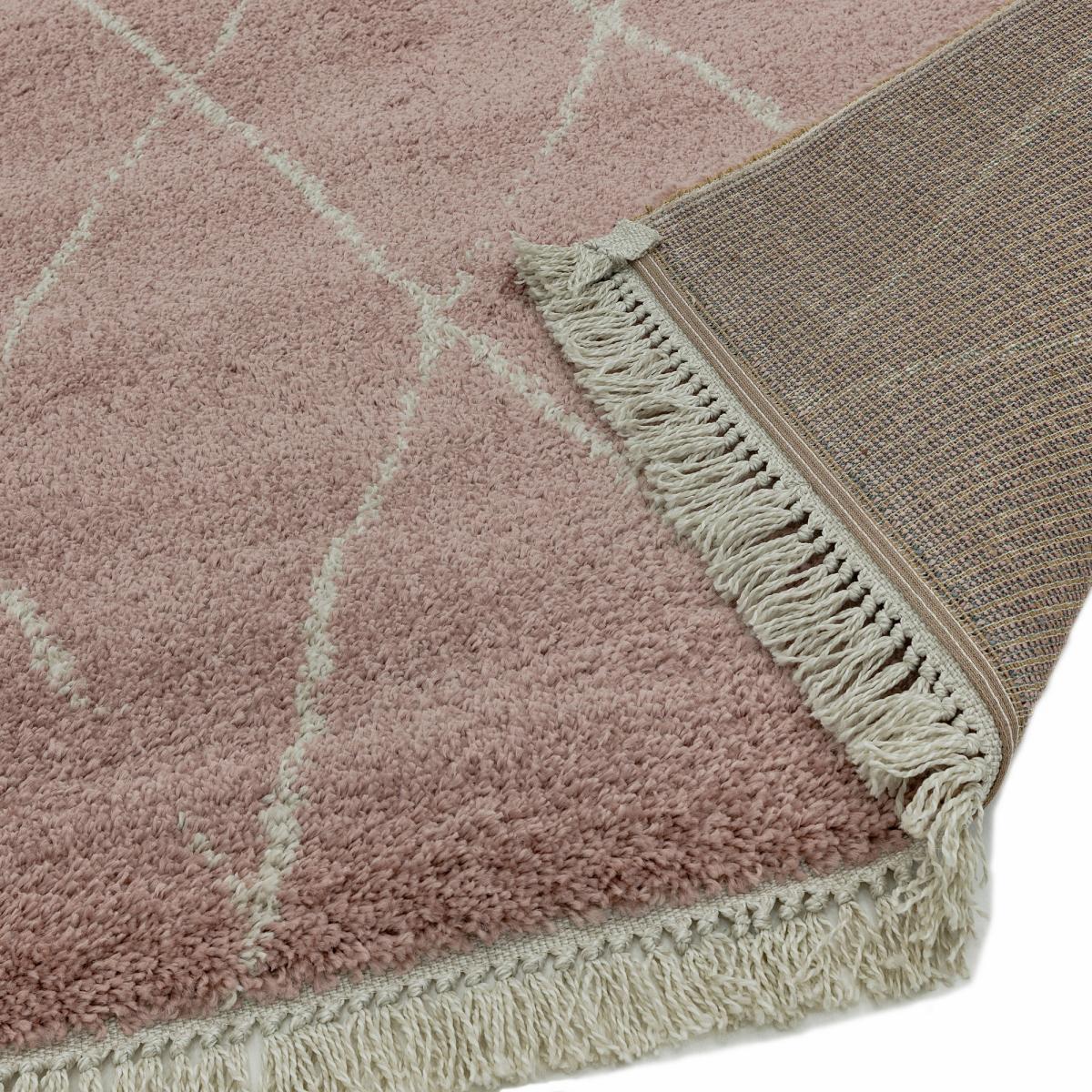 Rocco Diamond Boho Moroccan Rugs RC09 in Pink&nbsp;160x230cm – image 5