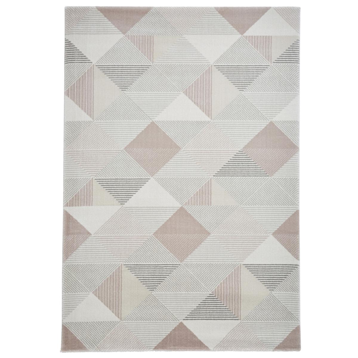 Aurora 53514 Geometric Soft Rugs in Grey Rose&nbsp;160x220cm – image 2
