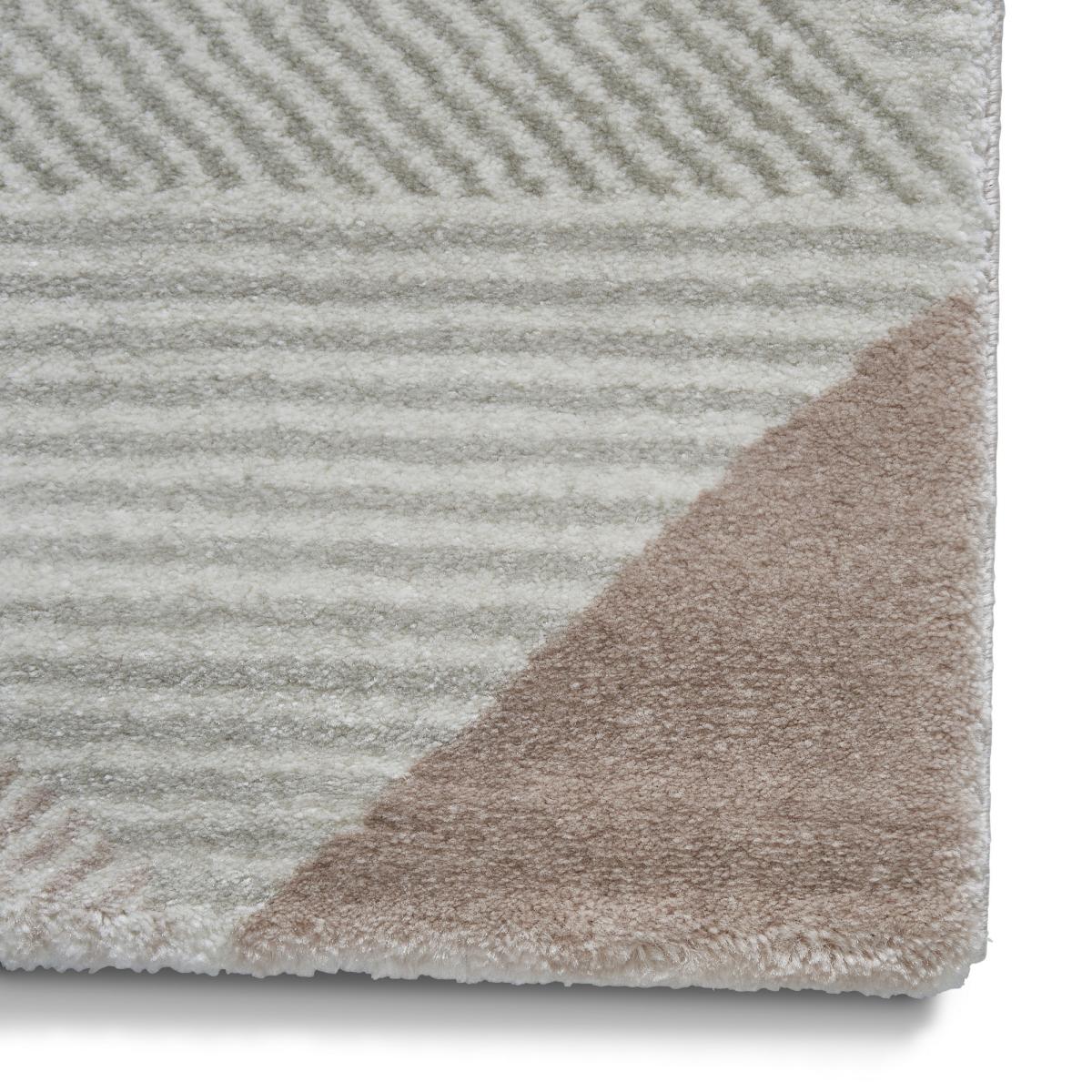 Aurora 53514 Geometric Soft Rugs in Grey Rose&nbsp;160x220cm – image 3