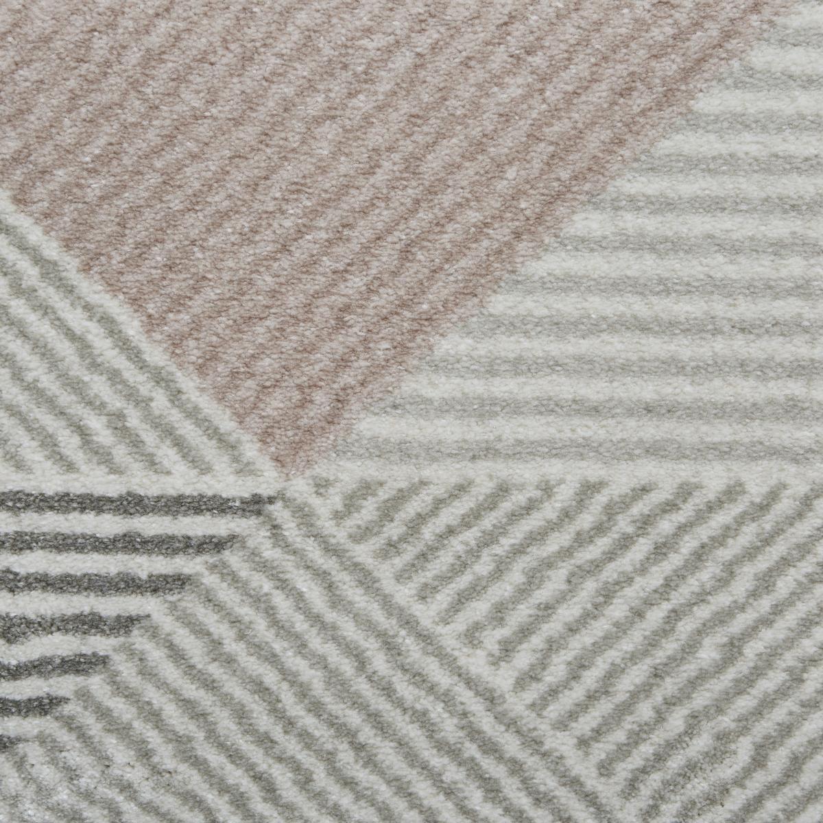 Aurora 53514 Geometric Soft Rugs in Grey Rose&nbsp;160x220cm – image 5