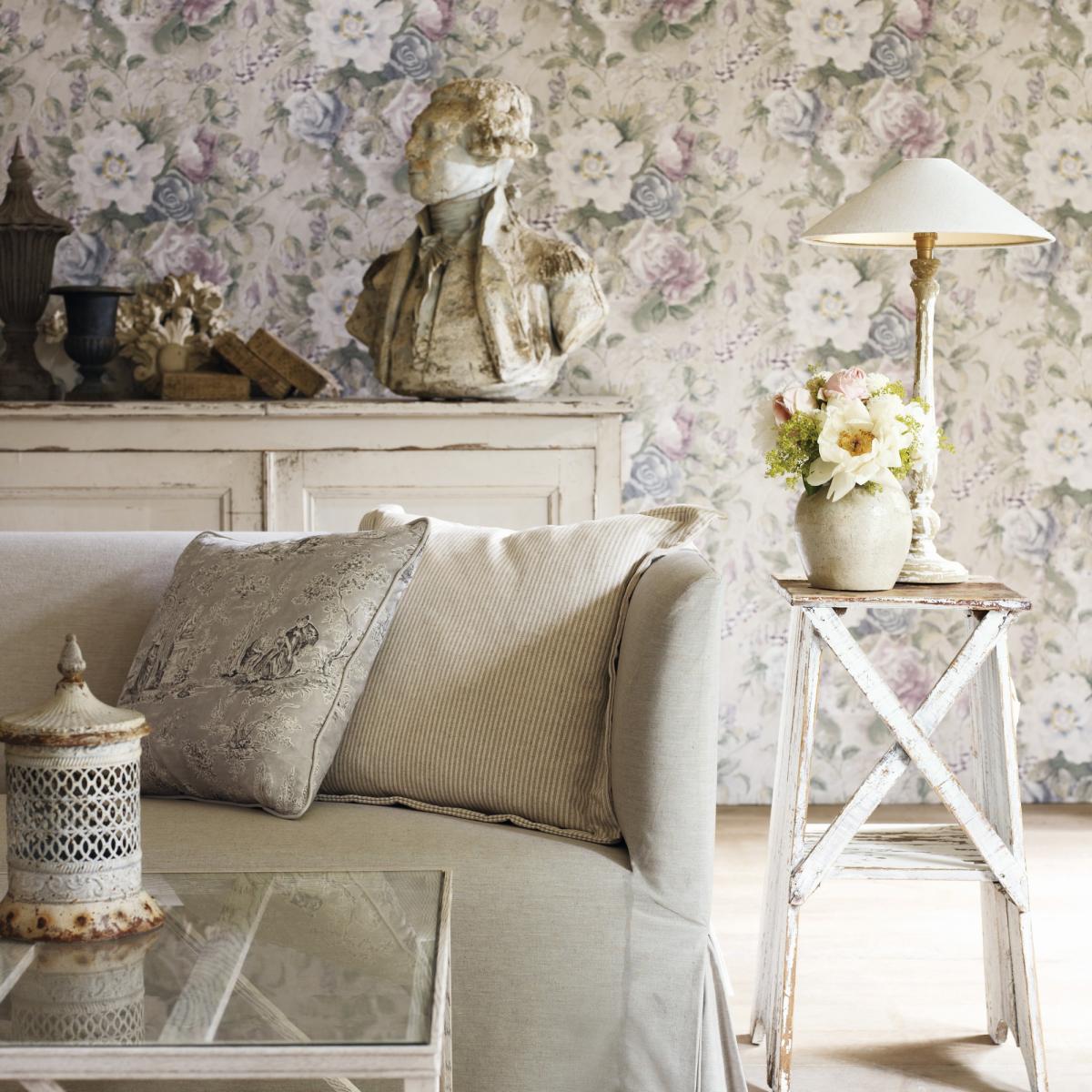 Giselle Wallpaper 214089 by Sanderson in Silver Pewter GreyRoll – image 2