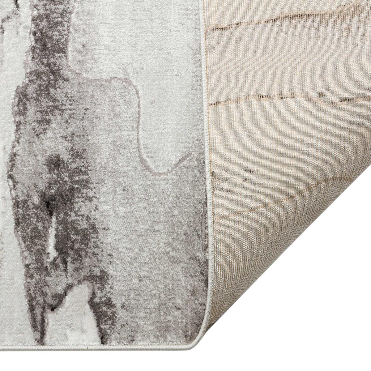 Blaze BLZ02 Abstract Marble Rugs in Silver Grey – image 2