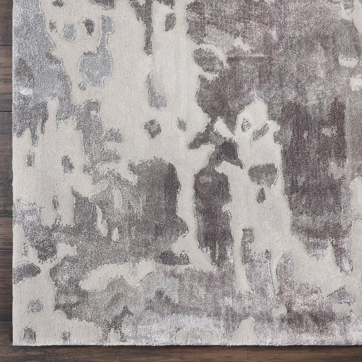 Prismatic Modern Abstract Rugs in PRS12 Charcoal Grey by Nourison 259x351cm – image 4