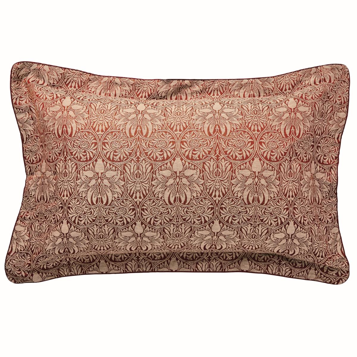 Crown Imperial Floral Bedding by Morris & Co in Red 230x220cm – image 4