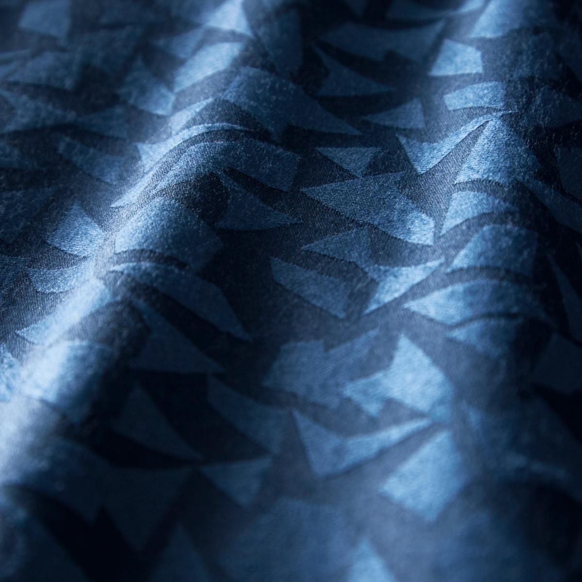 Topaz Geometric Jacquard Pillowcases By Tess Daly in Midnight Blue 50x75cm – image 3