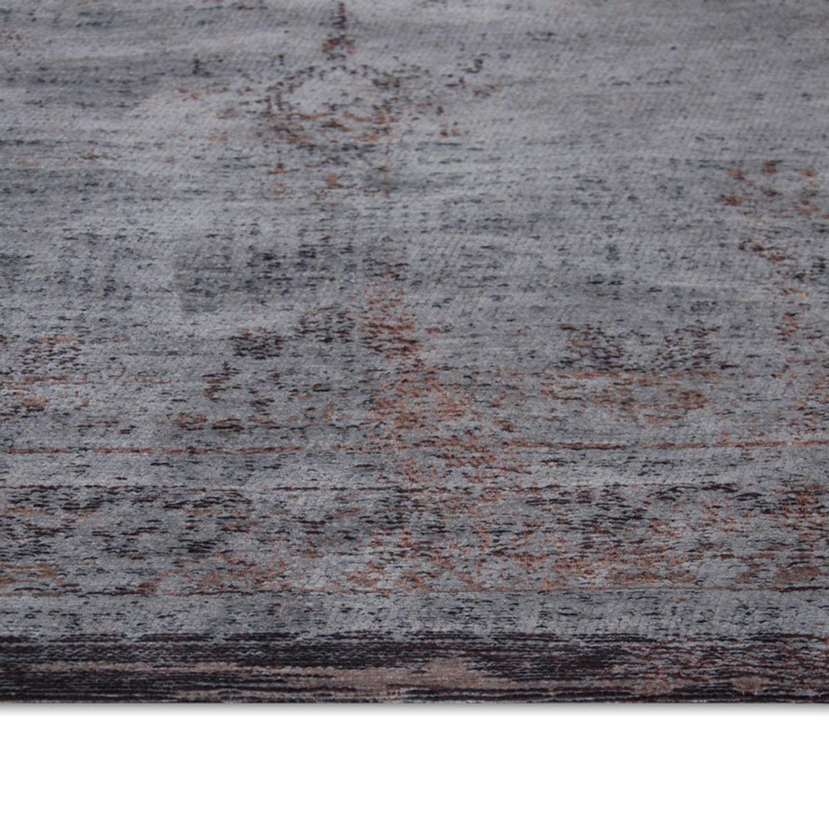 Louis De Poortere Fading World Medallion Rugs 8257 Grey Ebony140x200cm – image 2