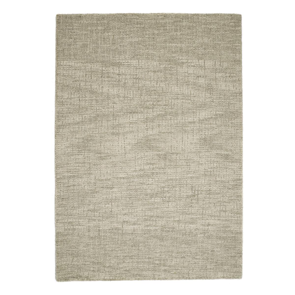 Country Tweed Plain Wool Rugs in Oyster 160x230cm – image 2