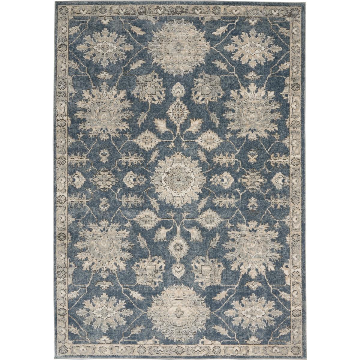 Quarry Modern Print Rugs QUA06 in Blue Beige by Nourison 201x290cm – image 5