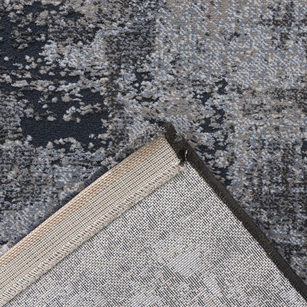 Canyon Abstract Modern Rug 52069 3575 in Silver Grey133x195cm – image 5