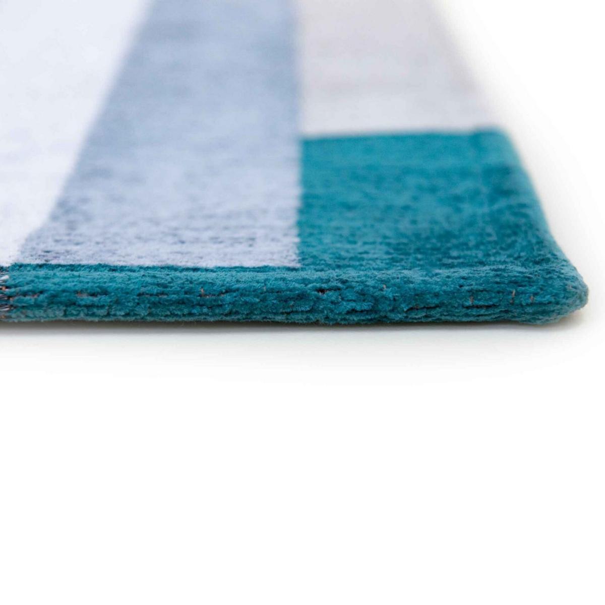 Louis De Poortere Geometric Nuance Module Rugs 9208 in Morris Green 170x240cm – image 4
