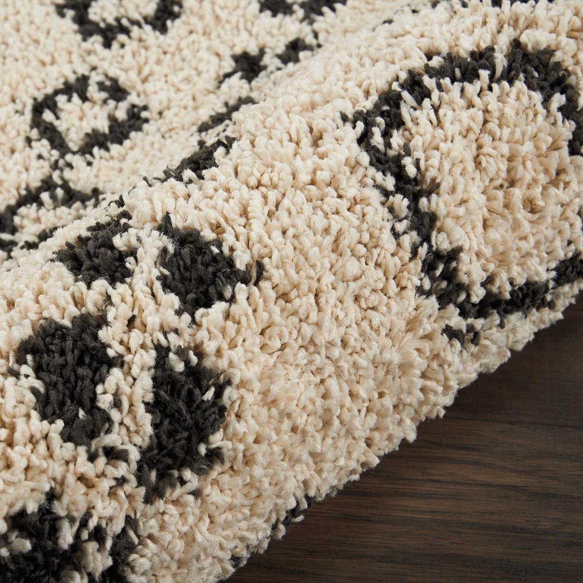 Moroccan Shaggy Hallway Runners by Nourison MRS02 in Cream 66x246cm – image 2
