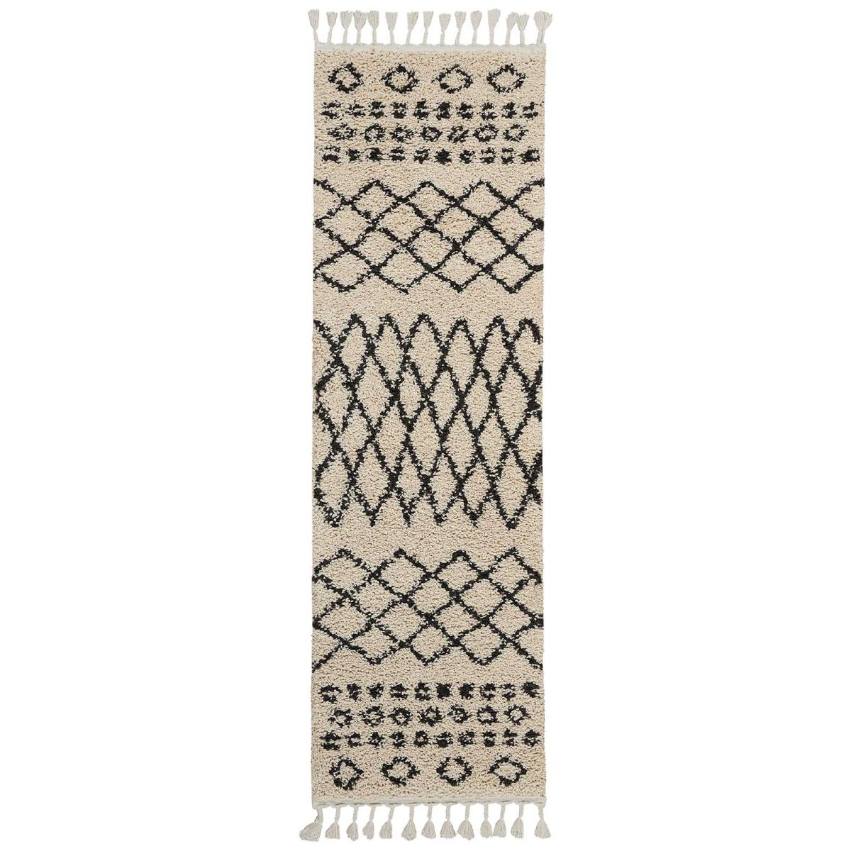 Moroccan Shaggy Hallway Runners by Nourison MRS02 in Cream 66x246cm – image 5