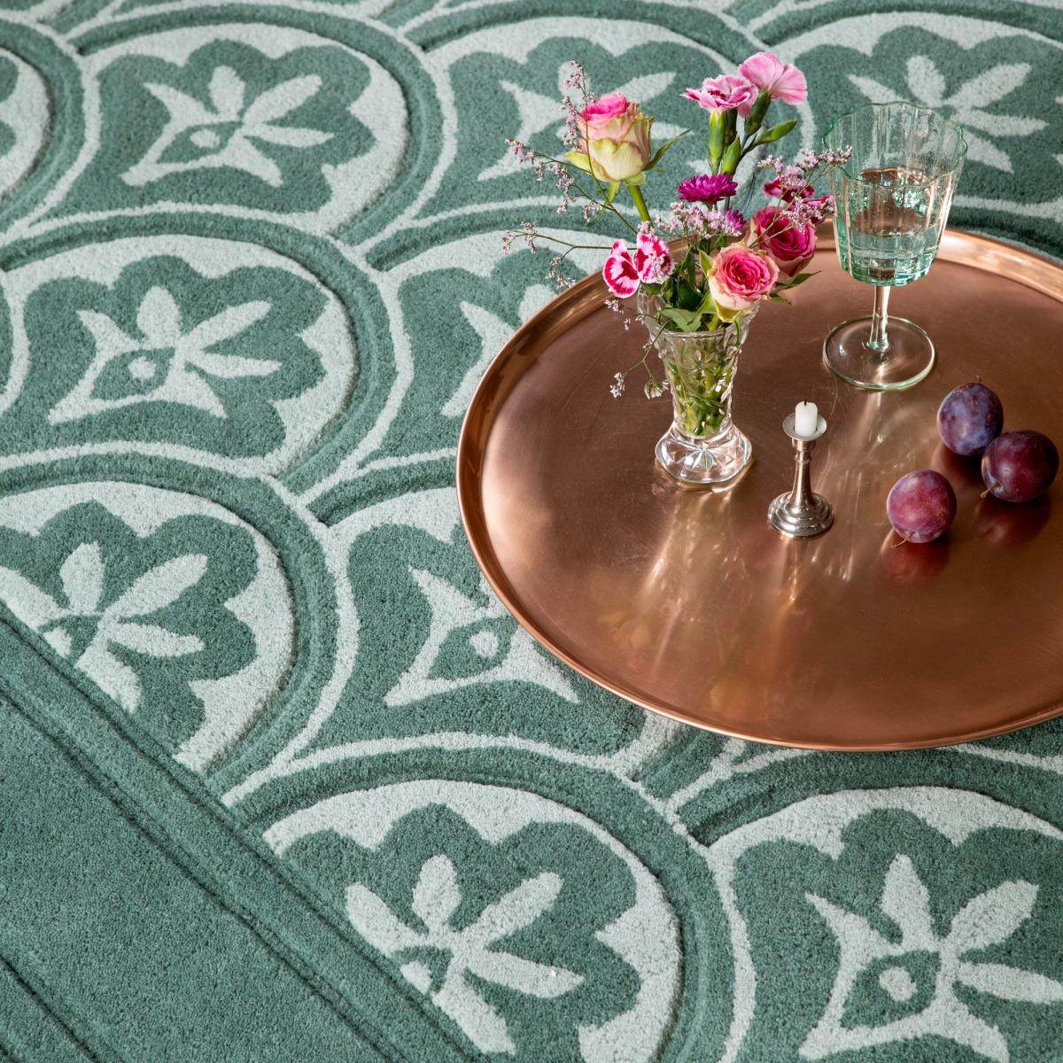 Catarina 080807 Wool Rug by Laura Ashley in Fern Green 200x280cm – image 2